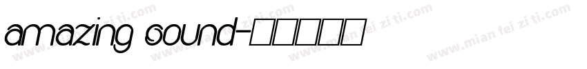 amazing sound字体转换
